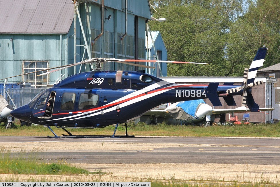 N10984, 2007 Bell 429 GlobalRanger C/N 57003, Visiting Bournemouth Helis.