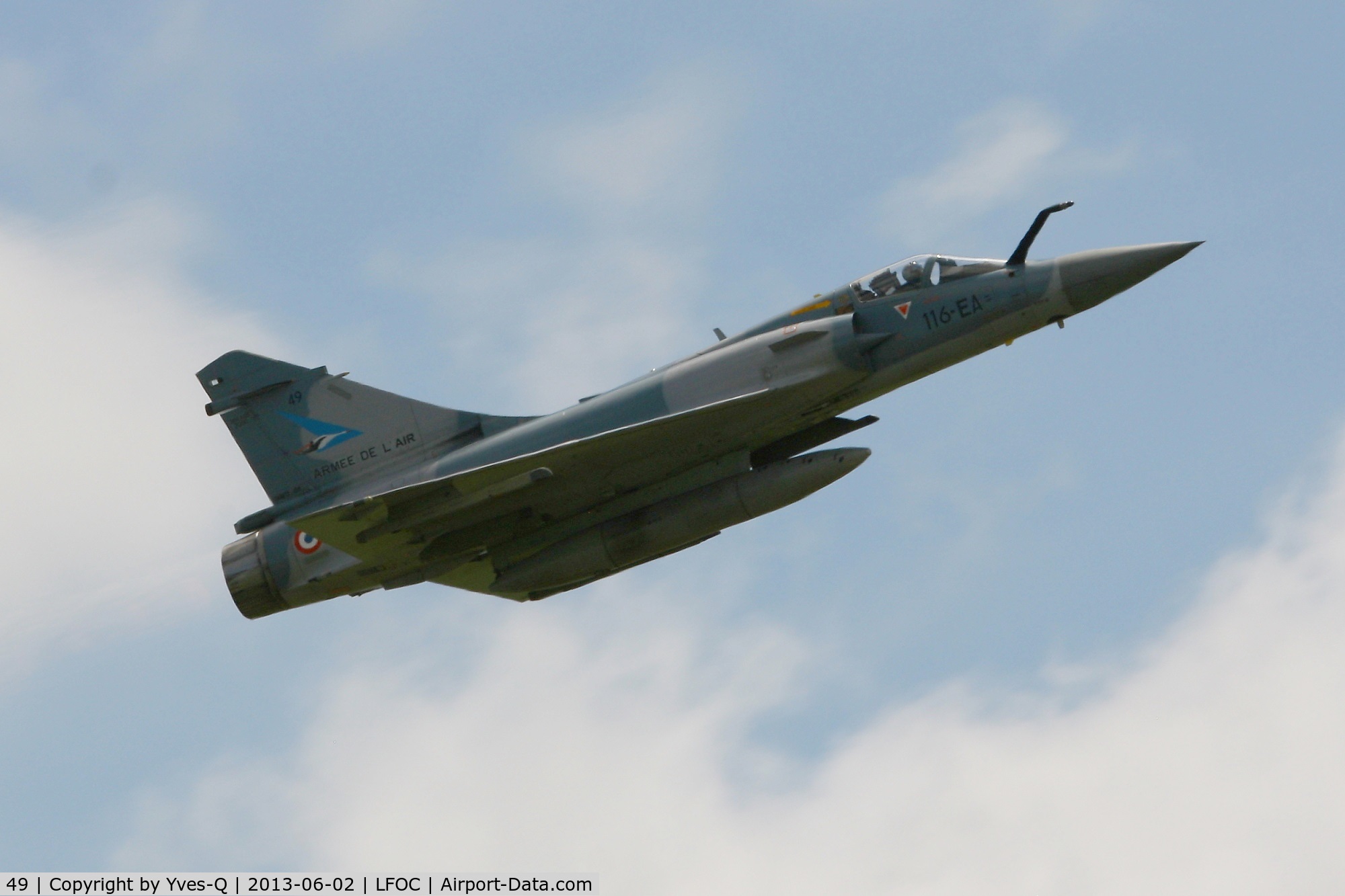 49, Dassault Mirage 2000-5F C/N 225, Dassault Mirage 2000-5F, Châteaudun Air Base 279 (LFOC)