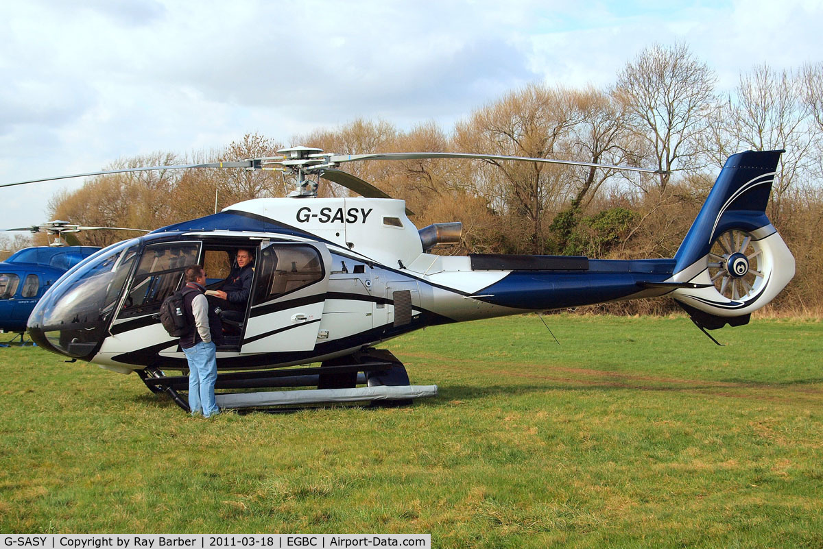 G-SASY, 2009 Eurocopter EC-130B-4 (AS-350B-4) C/N 4760, Eurocopter EC.130B4 [4760] Cheltenham Racecourse~G 18/03/2011