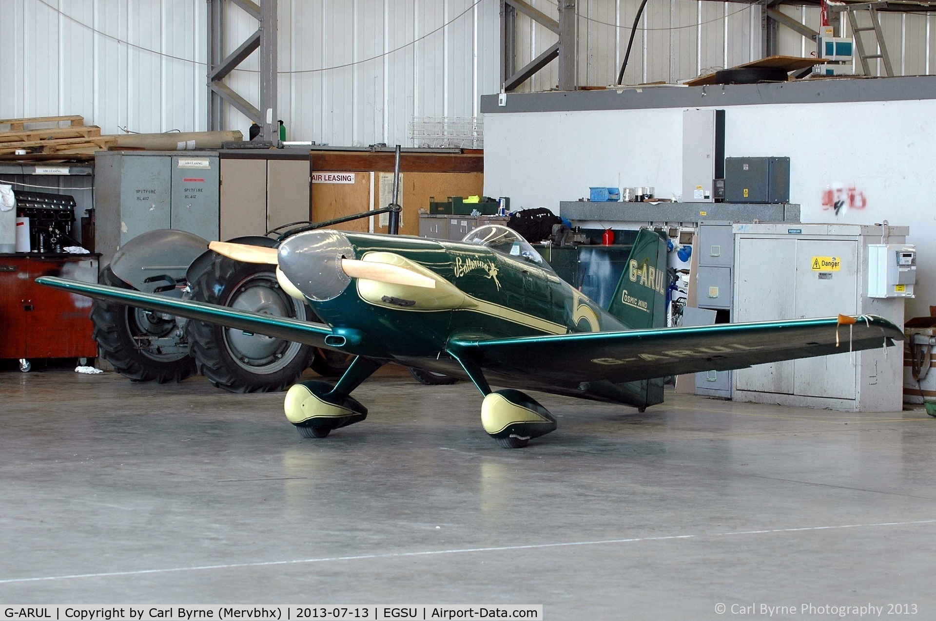 G-ARUL, 1973 LeVier Cosmic Wind C/N PFA 1511, Part of the Imperial War Museum's preserved flying collection.