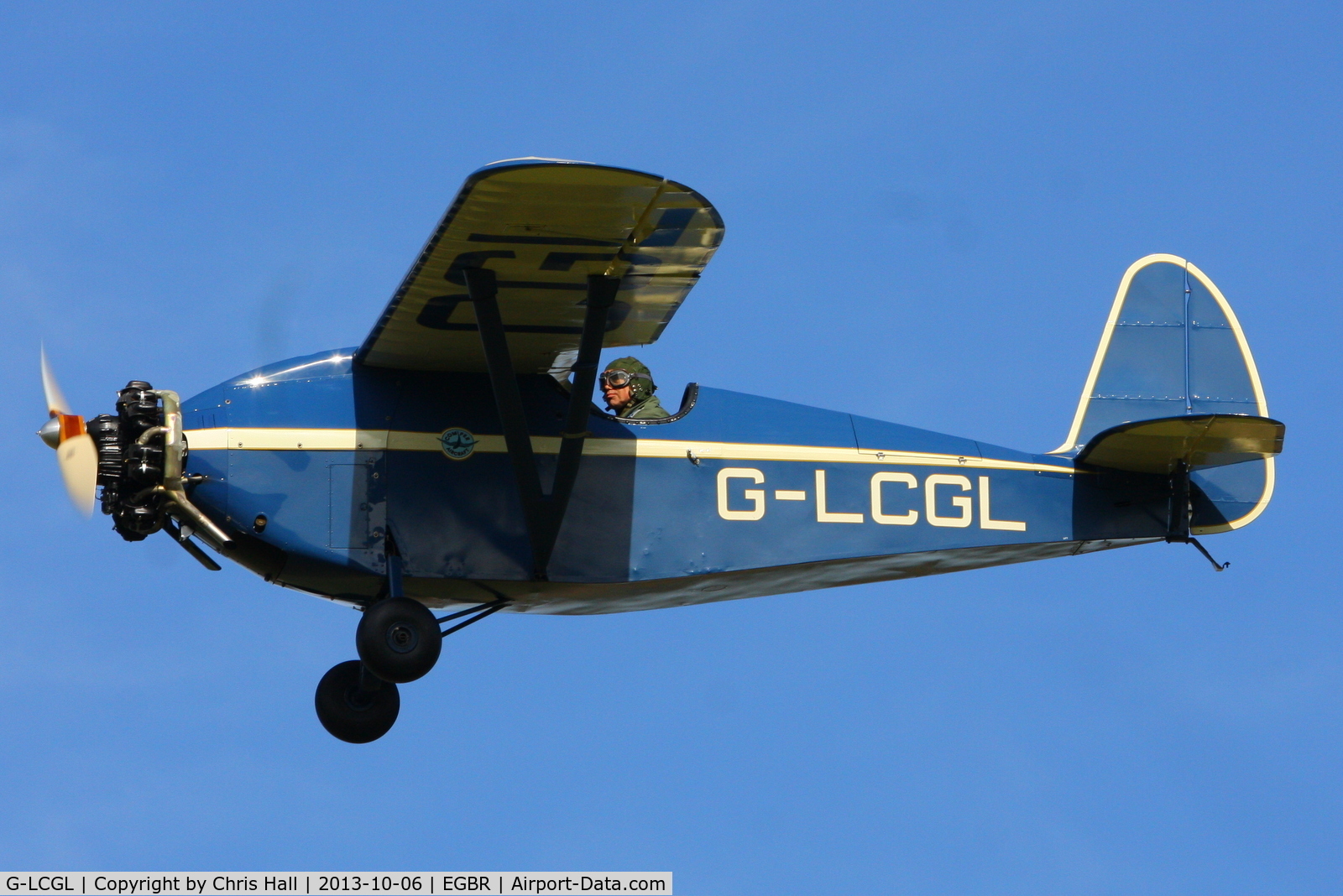 G-LCGL, 1993 Comper CLA7 Swift Replica C/N PFA 103-11089, at Breighton's Pre Hibernation Fly-in, 2013