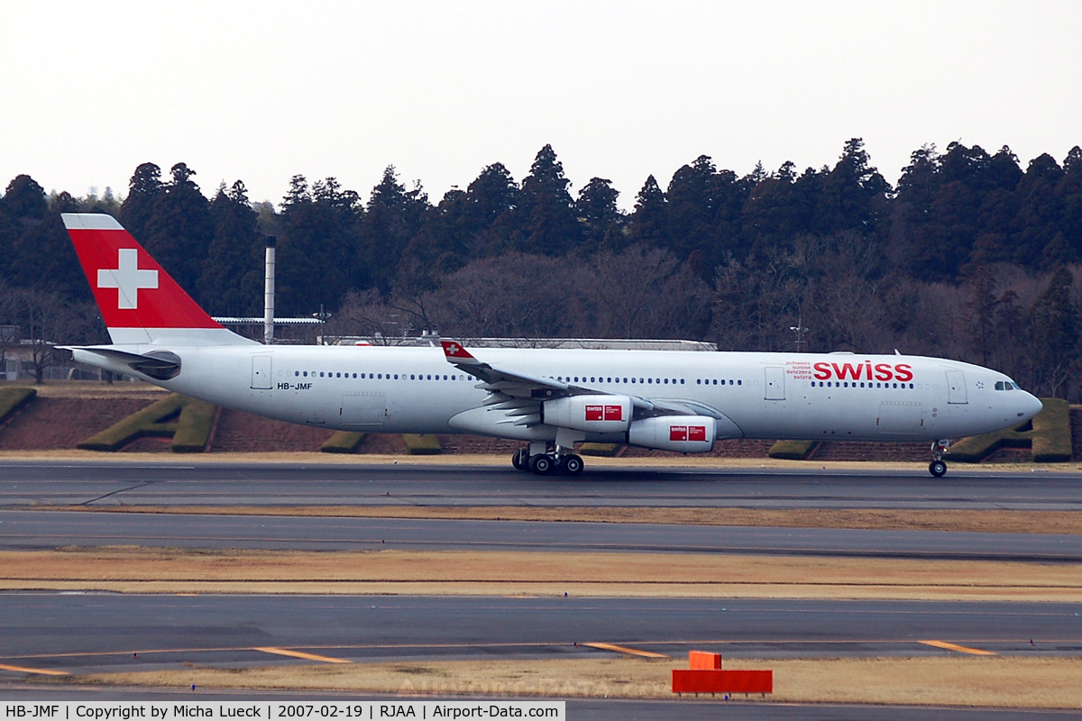 HB-JMF, 2003 Airbus A340-313X C/N 561, At Narita