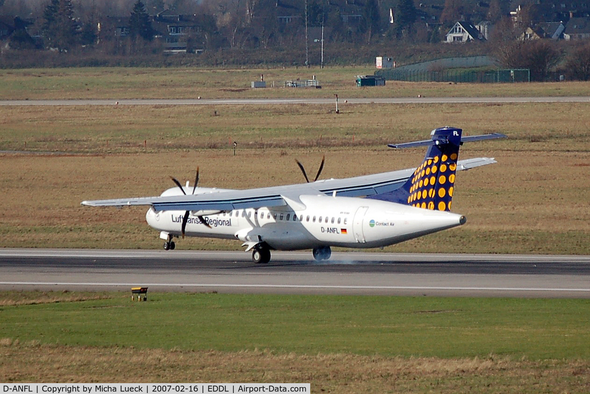 D-ANFL, 2001 ATR 72-212A C/N 668, At Düsseldorf