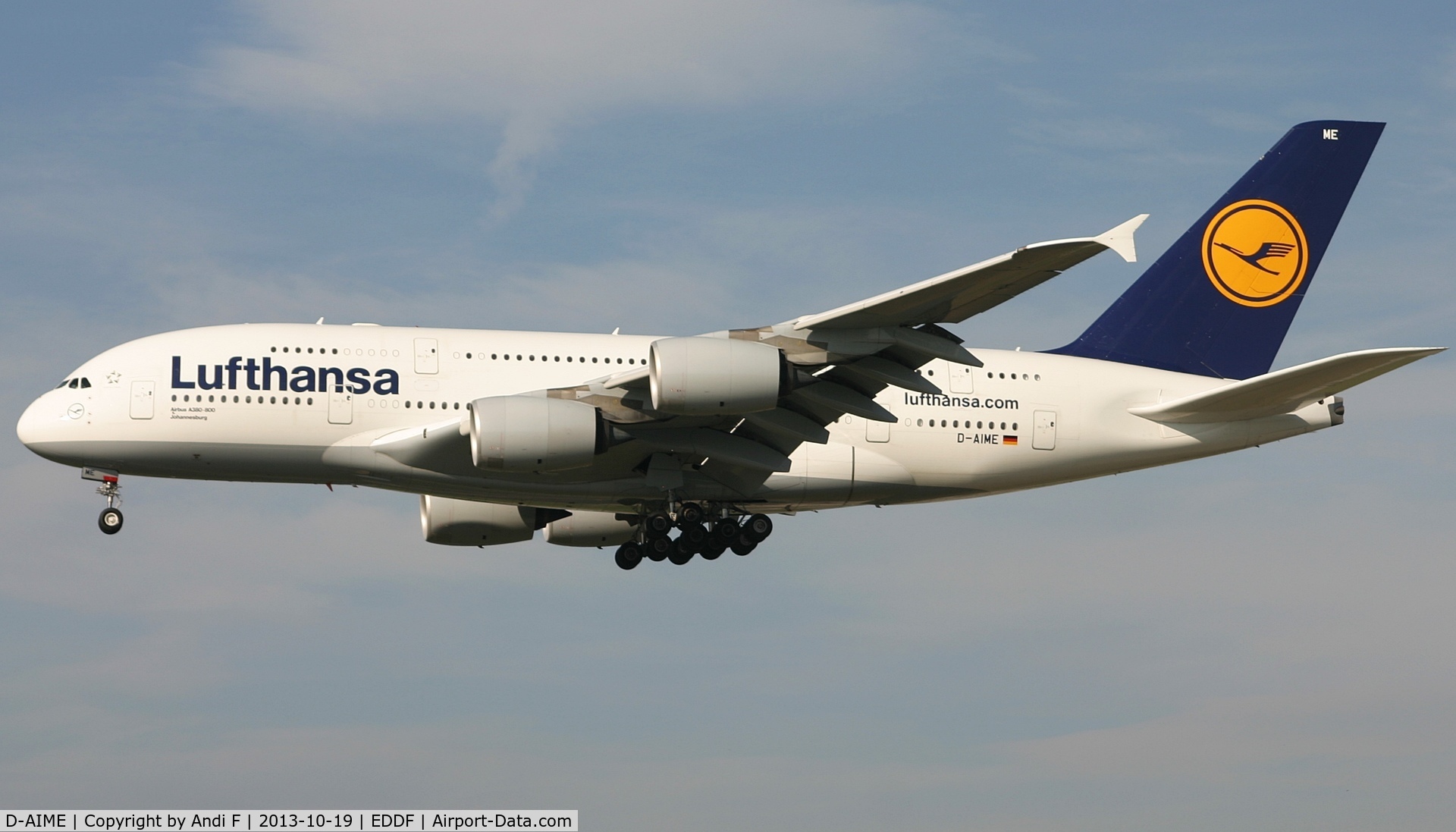 D-AIME, 2010 Airbus A380-841 C/N 061, Lufthansa Airbus A380-841