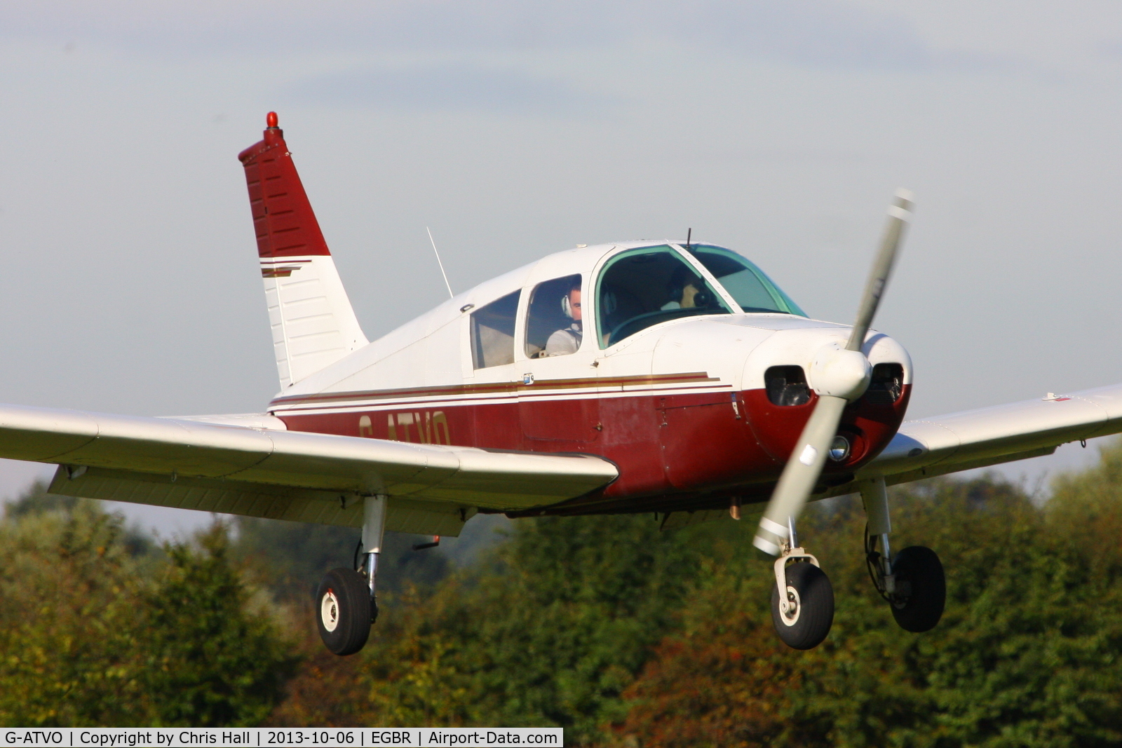 G-ATVO, 1966 Piper PA-28-140 Cherokee C/N 28-22020, at Breighton's Pre Hibernation Fly-in, 2013