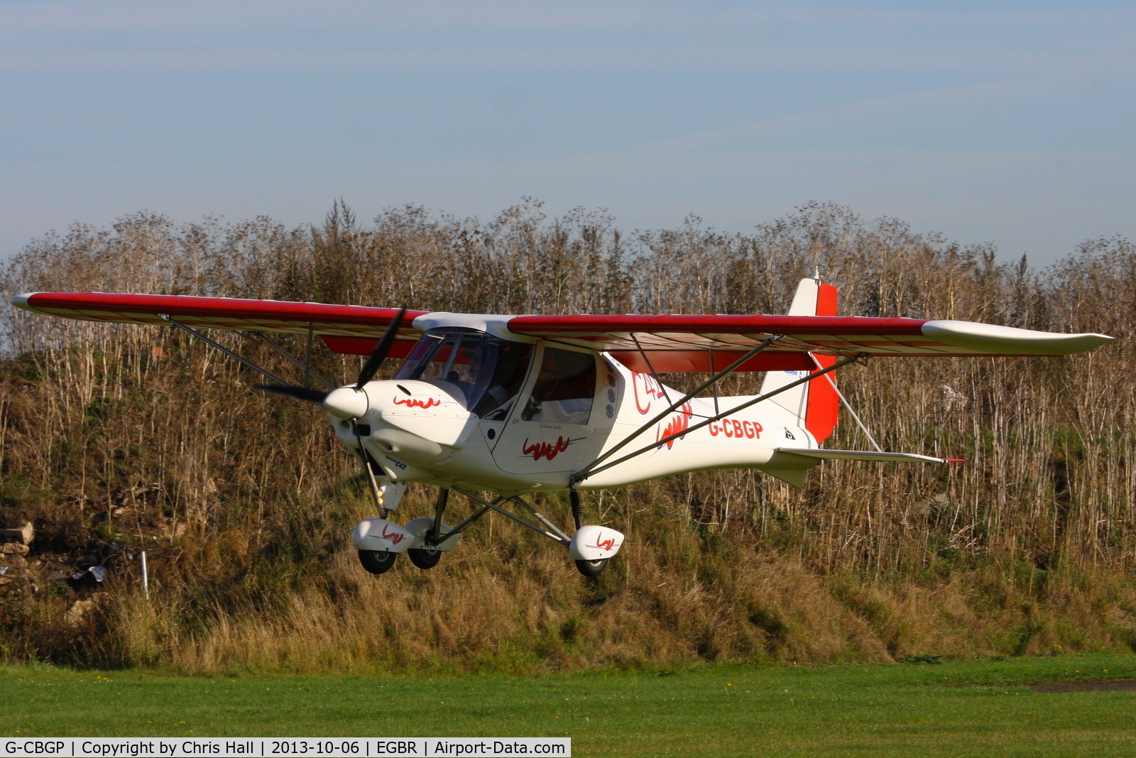 G-CBGP, 2001 Comco Ikarus C42 FB UK C/N PFA 322-13741, at Breighton's Pre Hibernation Fly-in, 2013