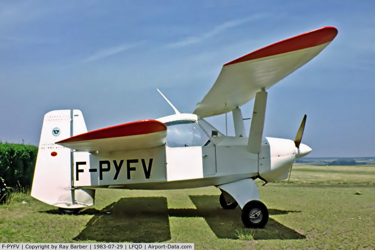 F-PYFV, Croses LC-6 Criquet C/N 22, Croses LC.6 Criquet [22] Arras-Roclincourt~F 29/07/1983
