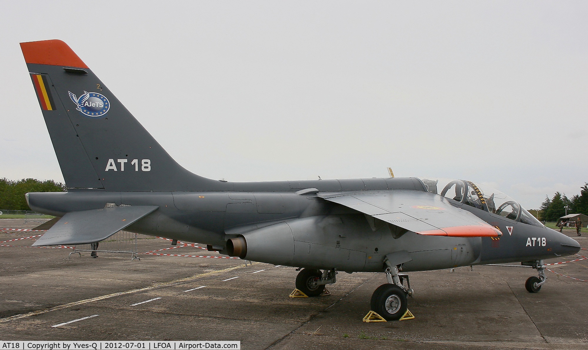 AT18, Dassault-Dornier Alpha Jet 1B C/N B18/1067, Belgian Air Force Dassault-Dornier Alpha Jet 1B, Avord Air Base 702 (LFOA)