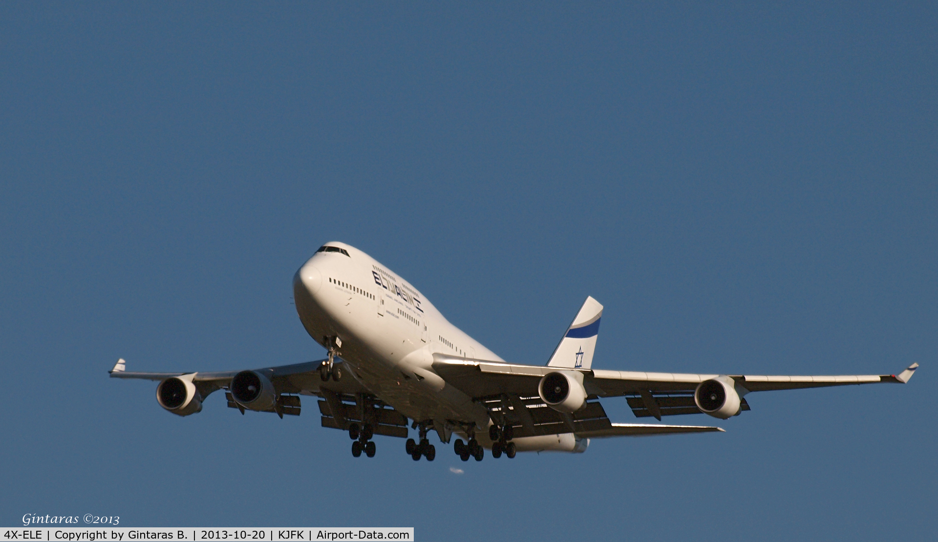 4X-ELE, 1994 Boeing 747-412 C/N 26551, Going to a landing on 31R @ JFK