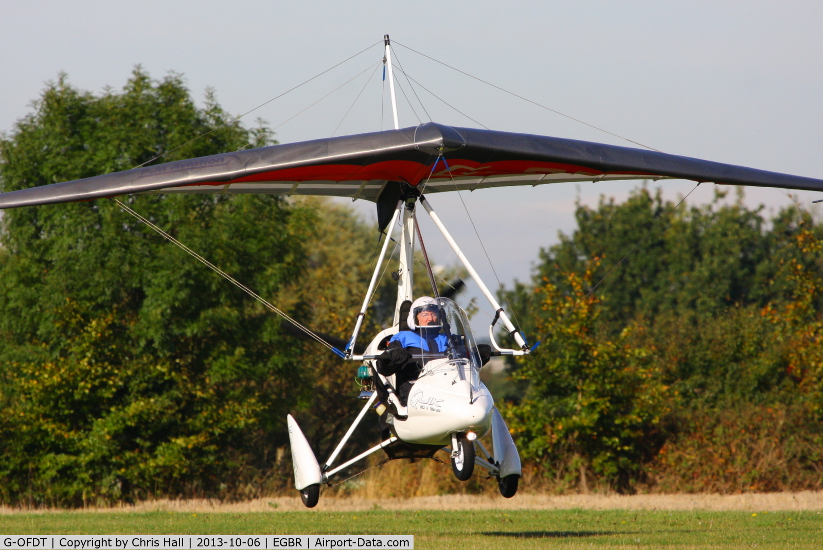 G-OFDT, 2007 P&M Aviation Pegasus Quik C/N 8320, at Breighton's Pre Hibernation Fly-in, 2013