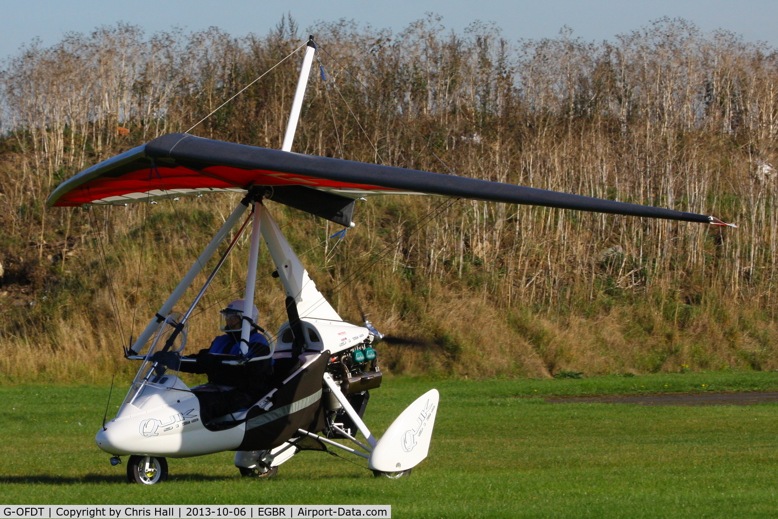 G-OFDT, 2007 P&M Aviation Pegasus Quik C/N 8320, at Breighton's Pre Hibernation Fly-in, 2013