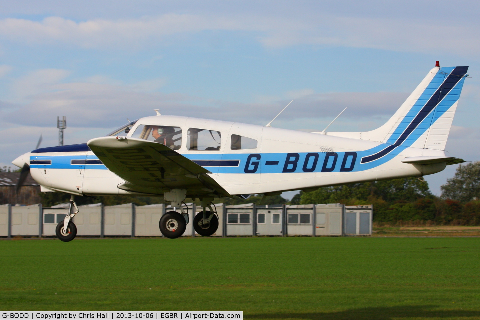 G-BODD, 1988 Piper PA-28-161 Cherokee Warrior II C/N 2816040, at Breighton's Pre Hibernation Fly-in, 2013
