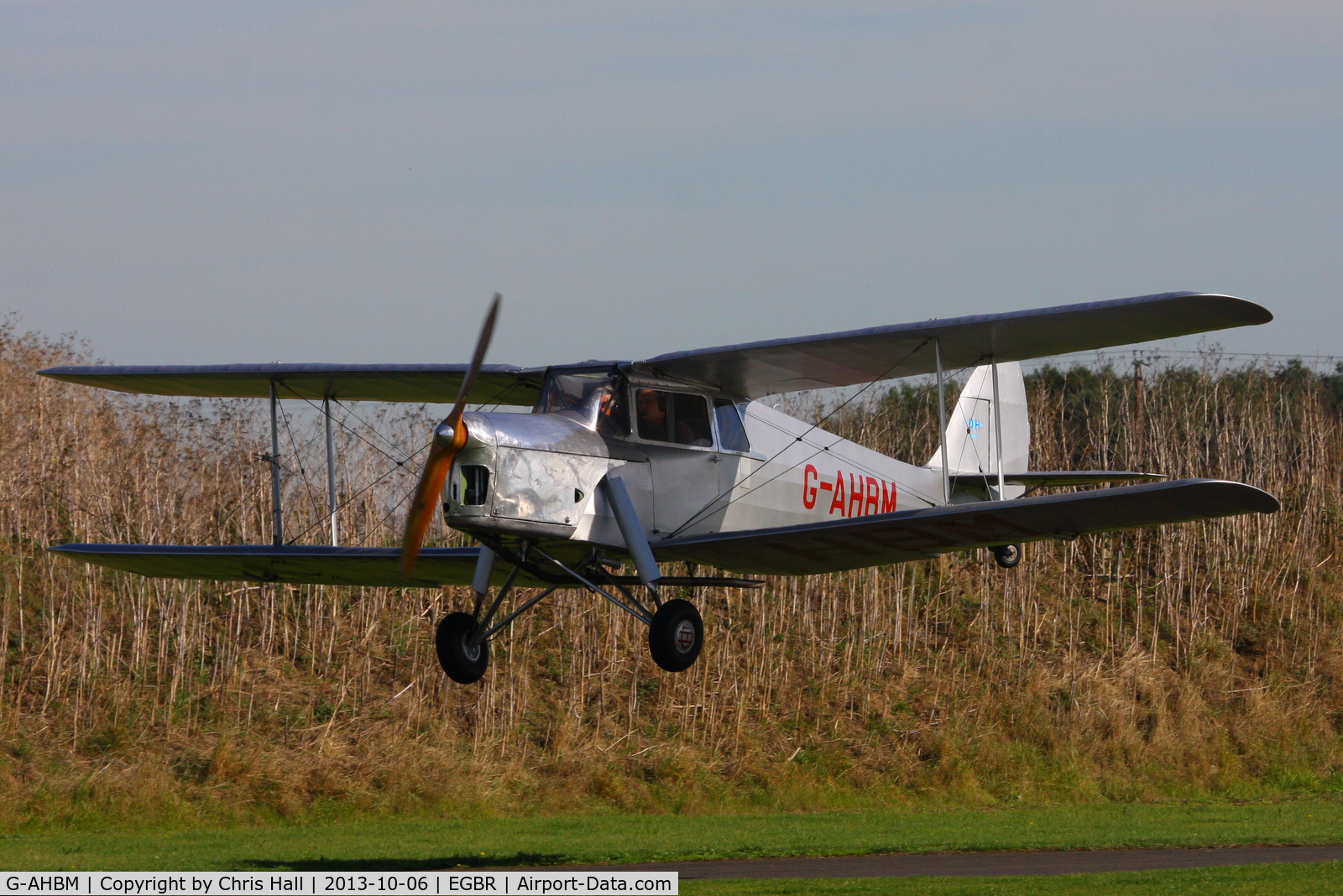 G-AHBM, 1935 De Havilland DH.87B Hornet Moth C/N 8126, at Breighton's Pre Hibernation Fly-in, 2013