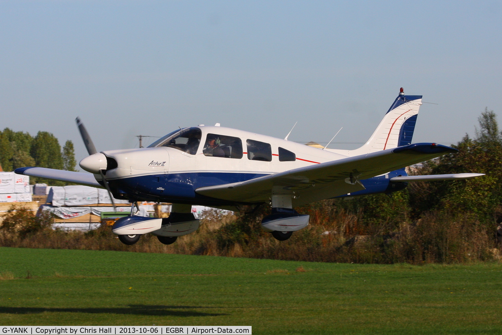 G-YANK, 1979 Piper PA-28-181 Cherokee Archer II C/N 28-8090163, at Breighton's Pre Hibernation Fly-in, 2013