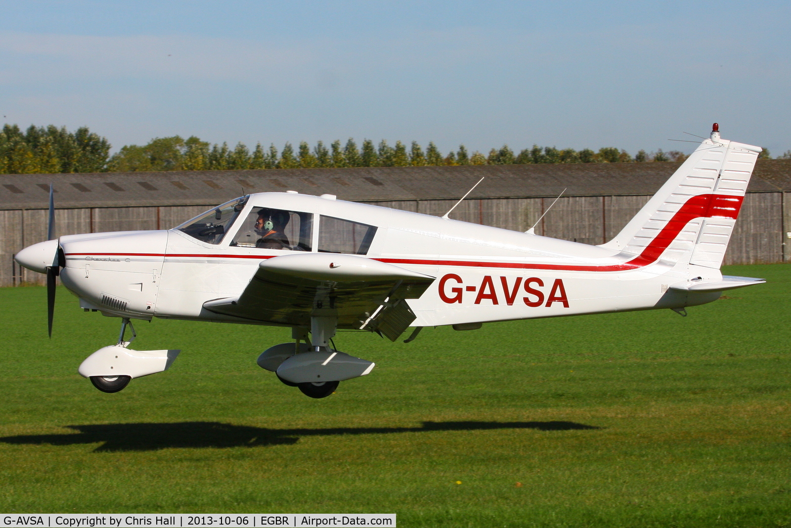 G-AVSA, 1967 Piper PA-28-180 Cherokee C/N 28-4184, at Breighton's Pre Hibernation Fly-in, 2013