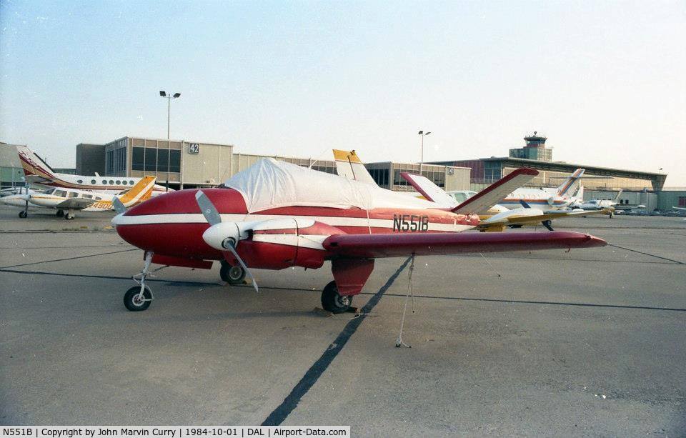 N551B, 1948 Bay Aviation SUPER V C/N SV113-D-1569, Love Field, Dallas, Texas 1984