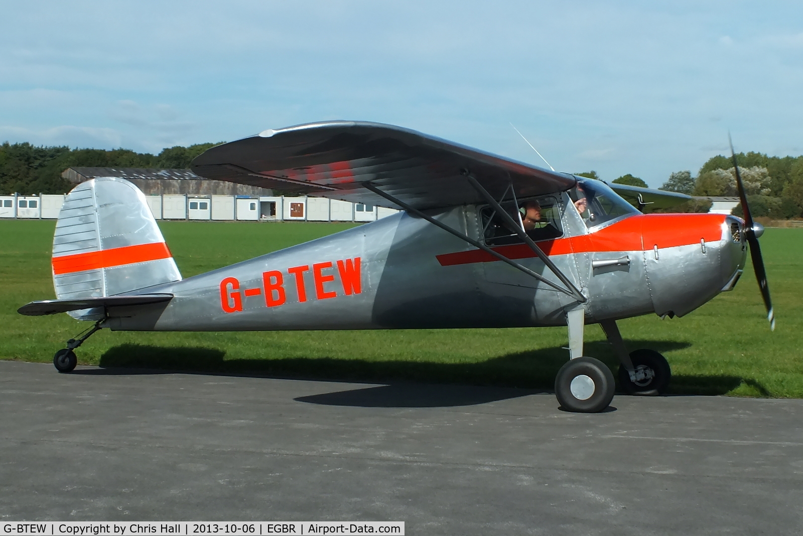 G-BTEW, 1946 Cessna 120 C/N 10238, at Breighton's Pre Hibernation Fly-in, 2013