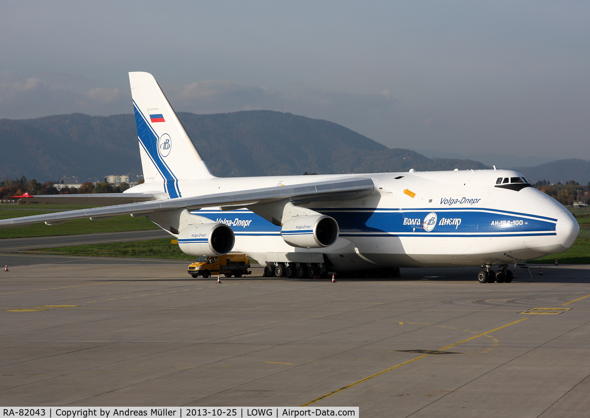 RA-82043, 1990 Antonov An-124-100 Ruslan C/N 9773054155101/0607, Cargo flight to Tampa/FL.