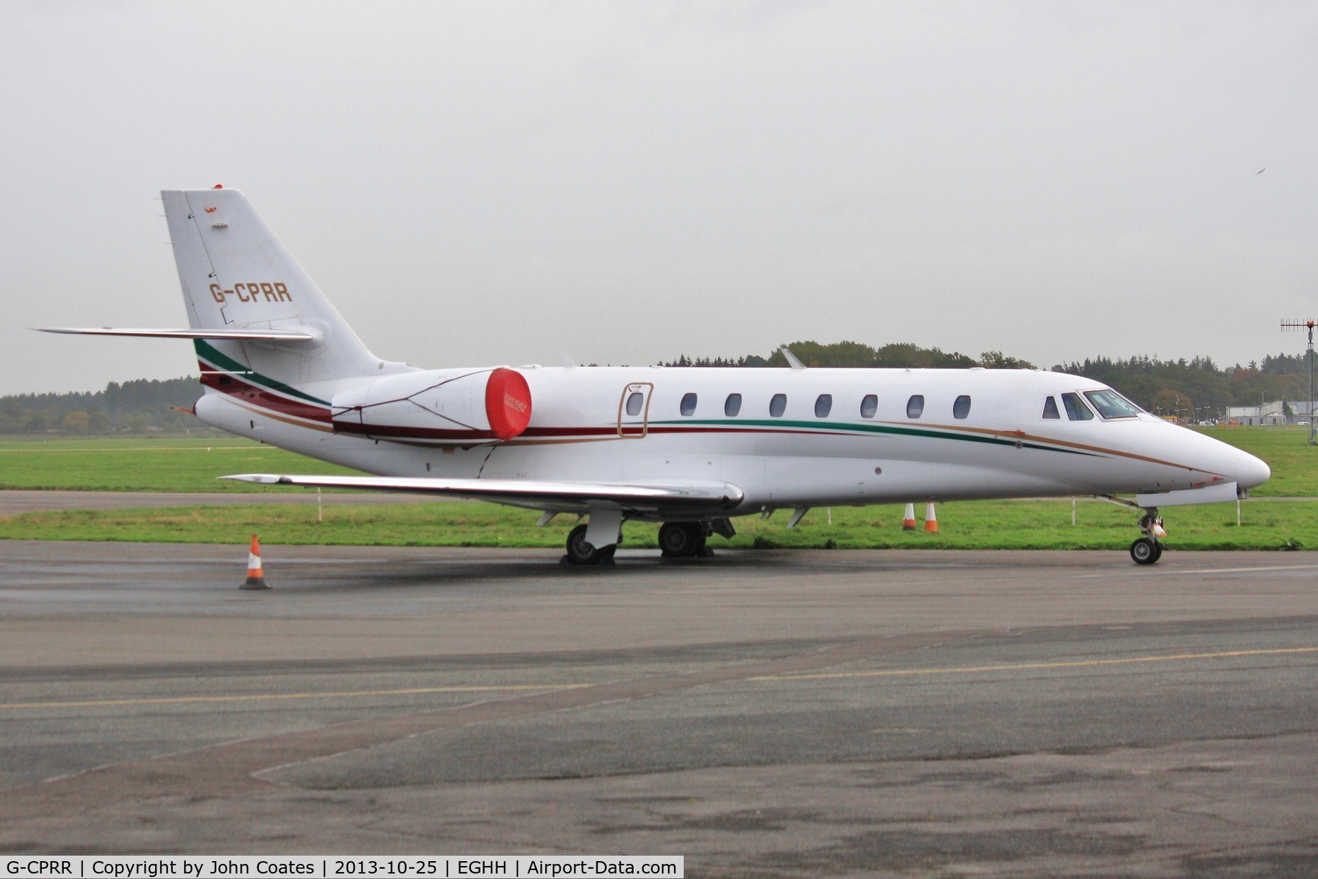 G-CPRR, 2009 Cessna 680 Citation Sovereign C/N 680-0276, Parked at Signatures.