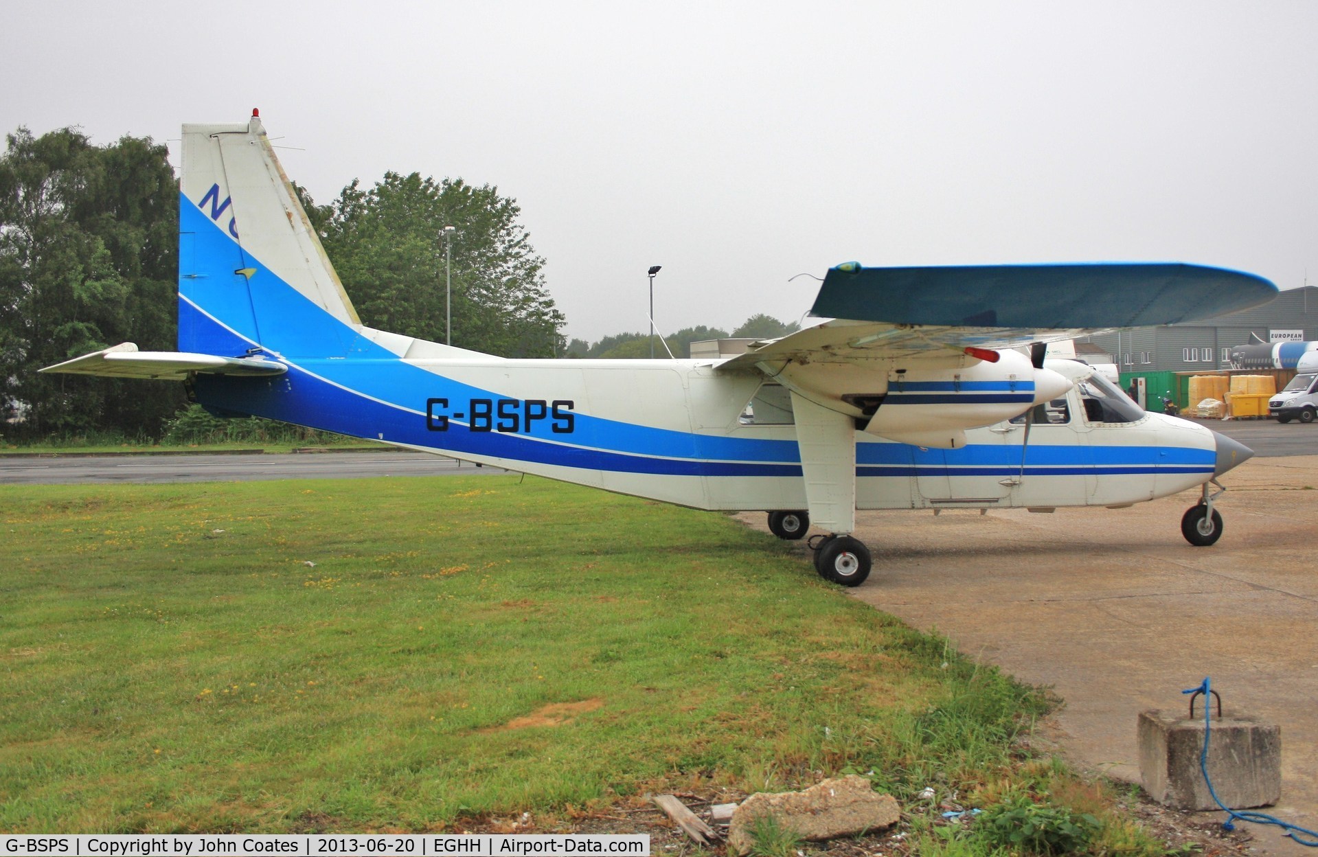 G-BSPS, 1990 Pilatus Britten-Norman BN-2B-20 Islander C/N 2239, Waiting at the paintshop for respray