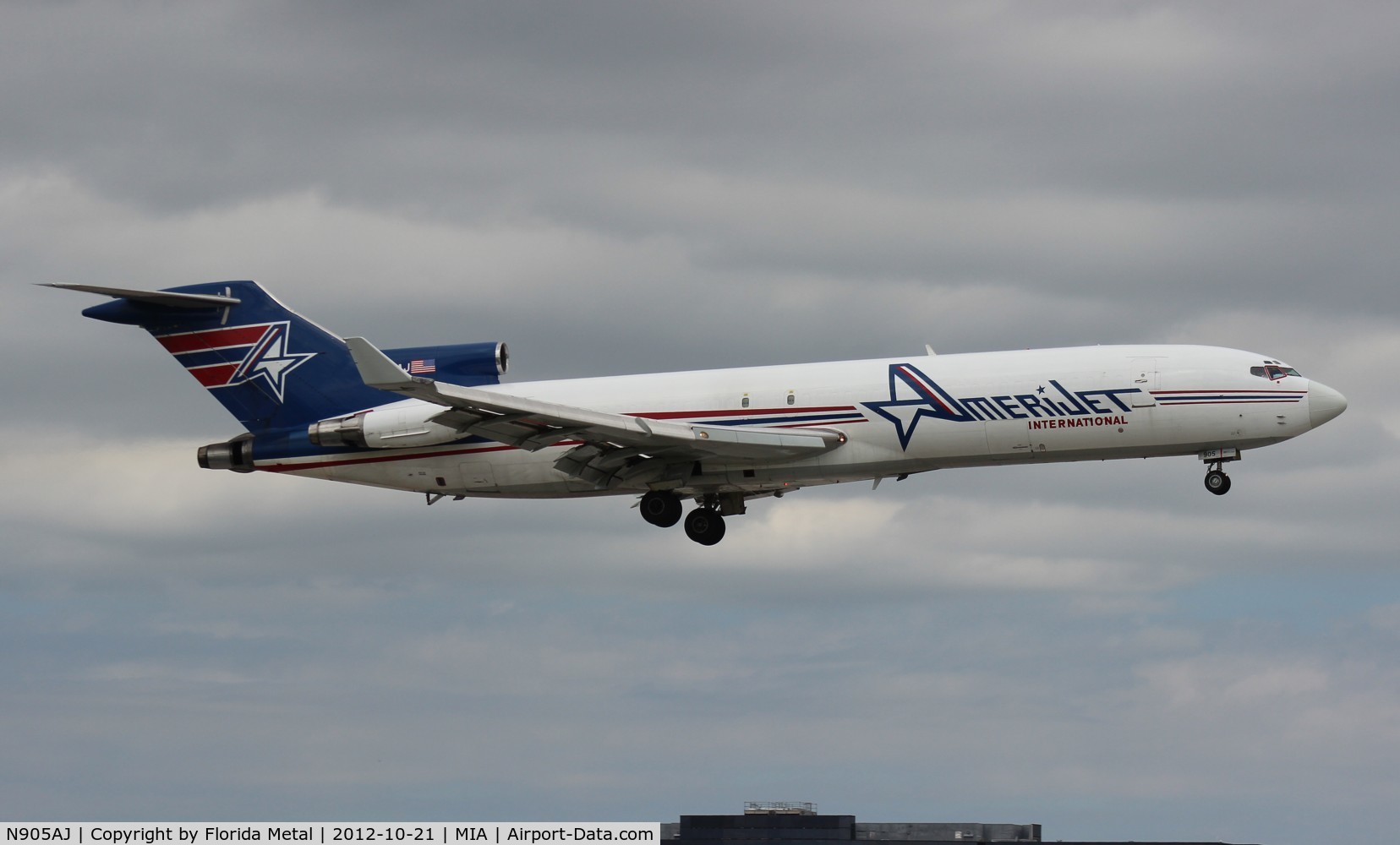 N905AJ, 1980 Boeing 727-231 C/N 21989, Amerijet 727-200