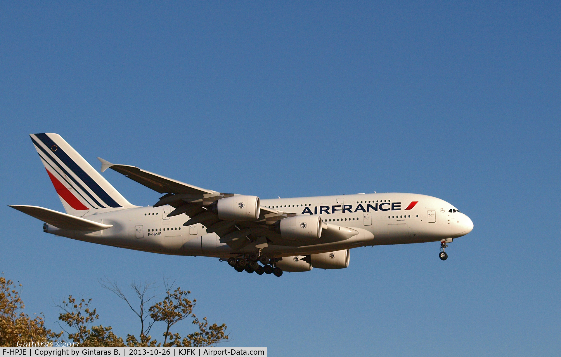 F-HPJE, 2010 Airbus A380-861 C/N 052, Going to a landing on 22L @ JFK