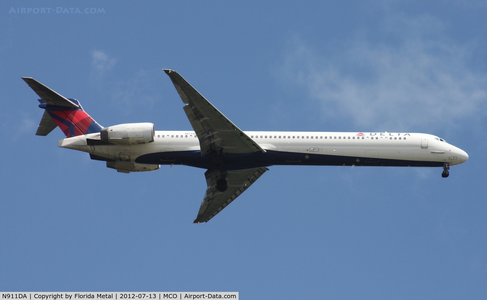 N911DA, 1995 McDonnell Douglas MD-90-30 C/N 53391, Delta MD-90
