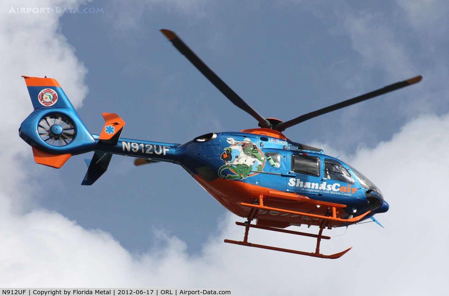 N912UF, 2011 Eurocopter EC-135P-2i C/N 1012, University of Florida Medical EC-135