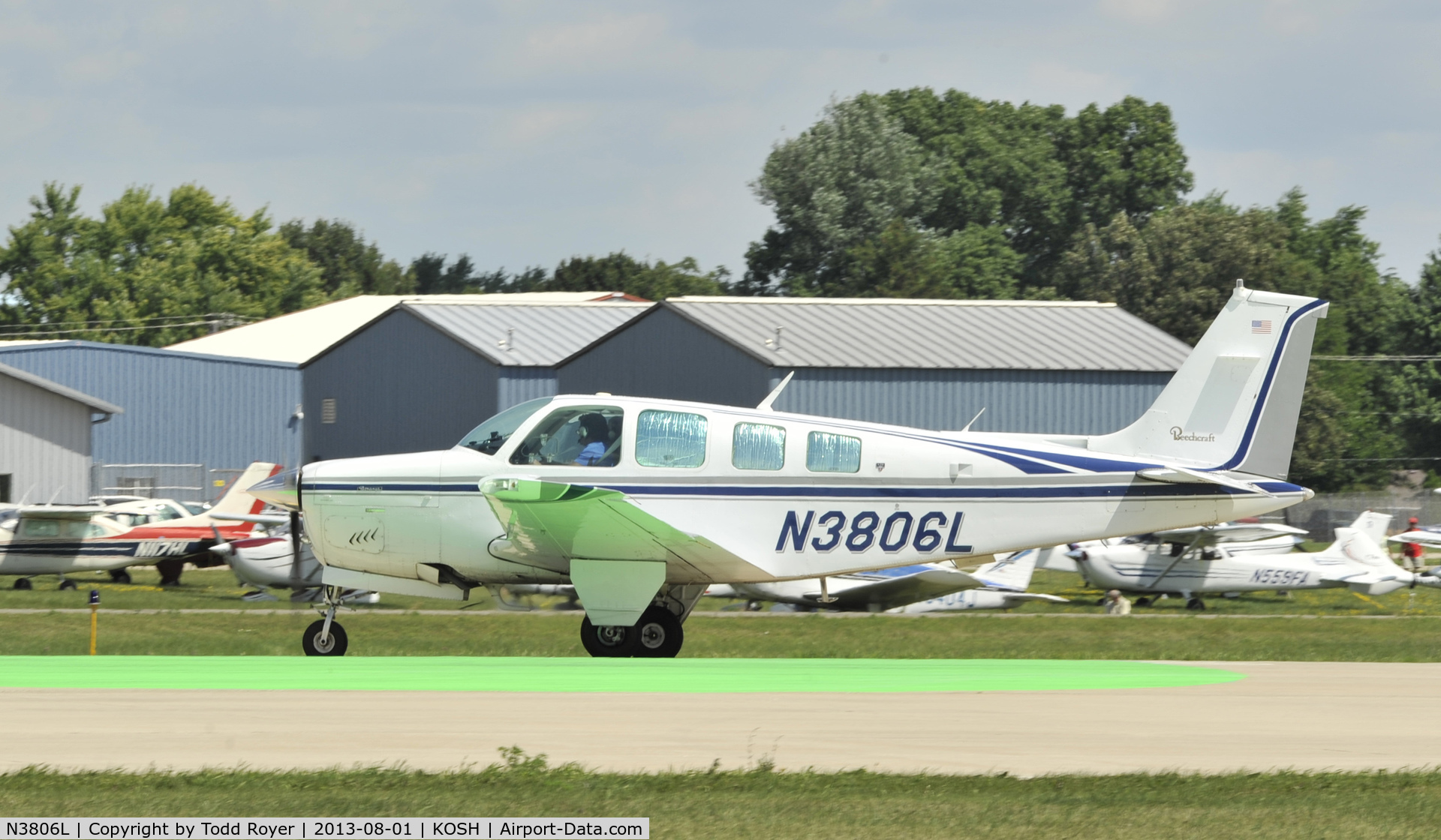N3806L, 1980 Beech A36 Bonanza 36 C/N E-1793, Airventure 2013