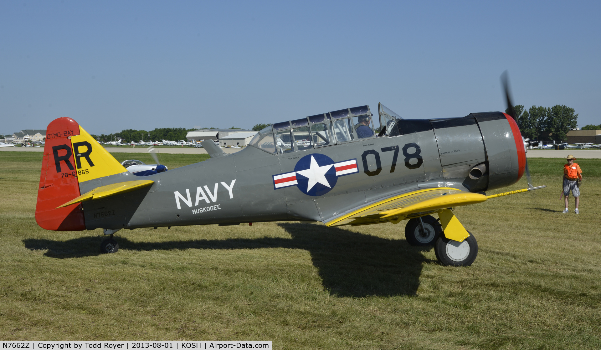 N7662Z, 1942 North American AT-6A Texan C/N 786855, Airventure 2013