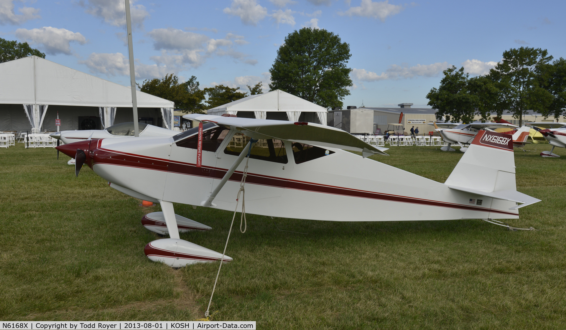 N6168X, 1993 Wittman W-10 Tailwind C/N JC-4, Airventure 2013