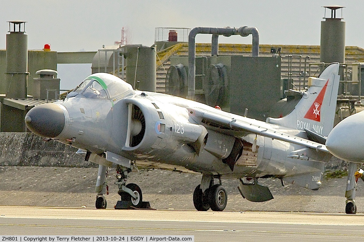 ZH801, 1996 British Aerospace Sea Harrier F/A.2 C/N NB06, Displayed at the Fleet Air Arm Museum at Yeovilton