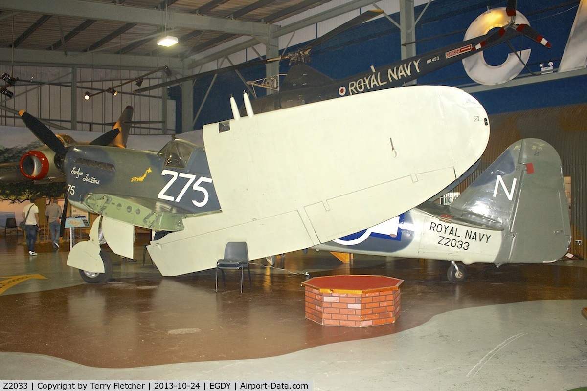 Z2033, 1944 Fairey Firefly 1 C/N F.5607, Displayed at the Fleet Air Arm Museum at Yeovilton