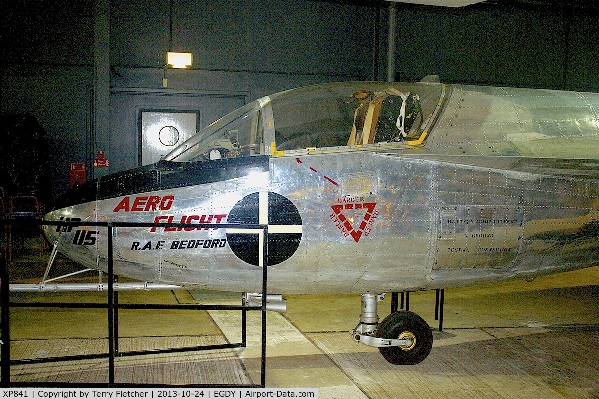 XP841, 1961 Handley Page HP.115 C/N H1-1, Displayed at the Fleet Air Arm Museum at Yeovilton
