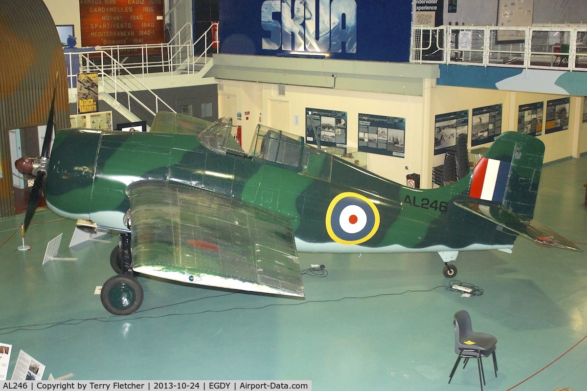 AL246, 1940 Grumman Martlet I C/N 663, Displayed at the Fleet Air Arm Museum at Yeovilton