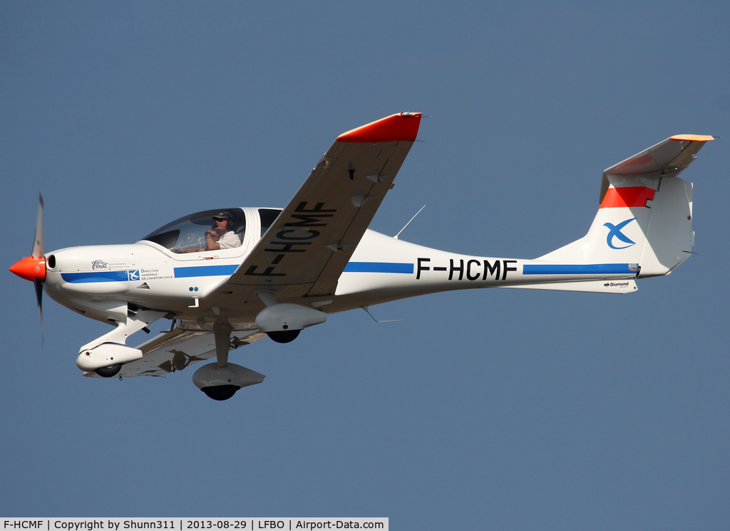 F-HCMF, 2007 Diamond DA-40D Diamond Star C/N D4.277, Landing rwy 32L