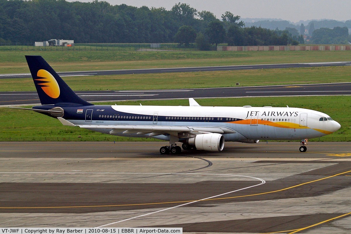VT-JWF, 2007 Airbus A330-202 C/N 825, Airbus A330-203 [825] (Jet Airways) Brussels~OO 15/08/2010