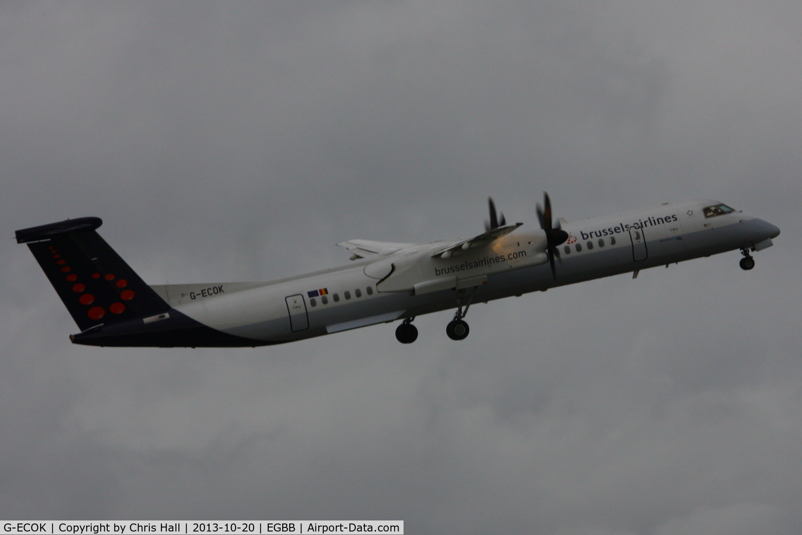 G-ECOK, 2008 Bombardier DHC-8-402Q Dash 8 C/N 4230, Brussels Airlines