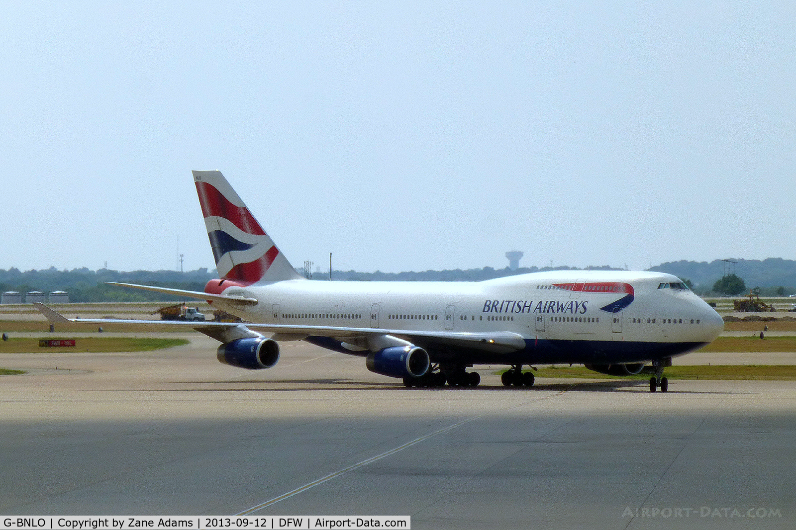 G-BNLO, 1990 Boeing 747-436 C/N 24057, British Airways 747 at DFW Airport