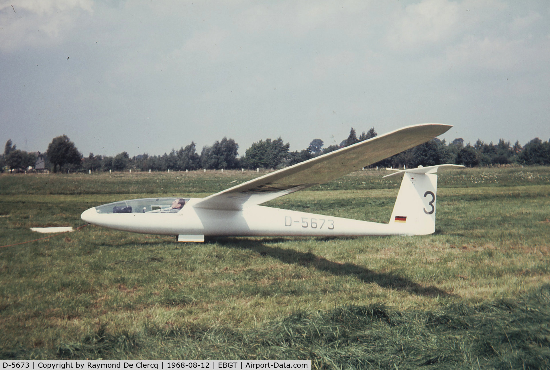 D-5673, Glasflugel BS-1b C/N 19, Glider Championship Gent on 12-8-68
