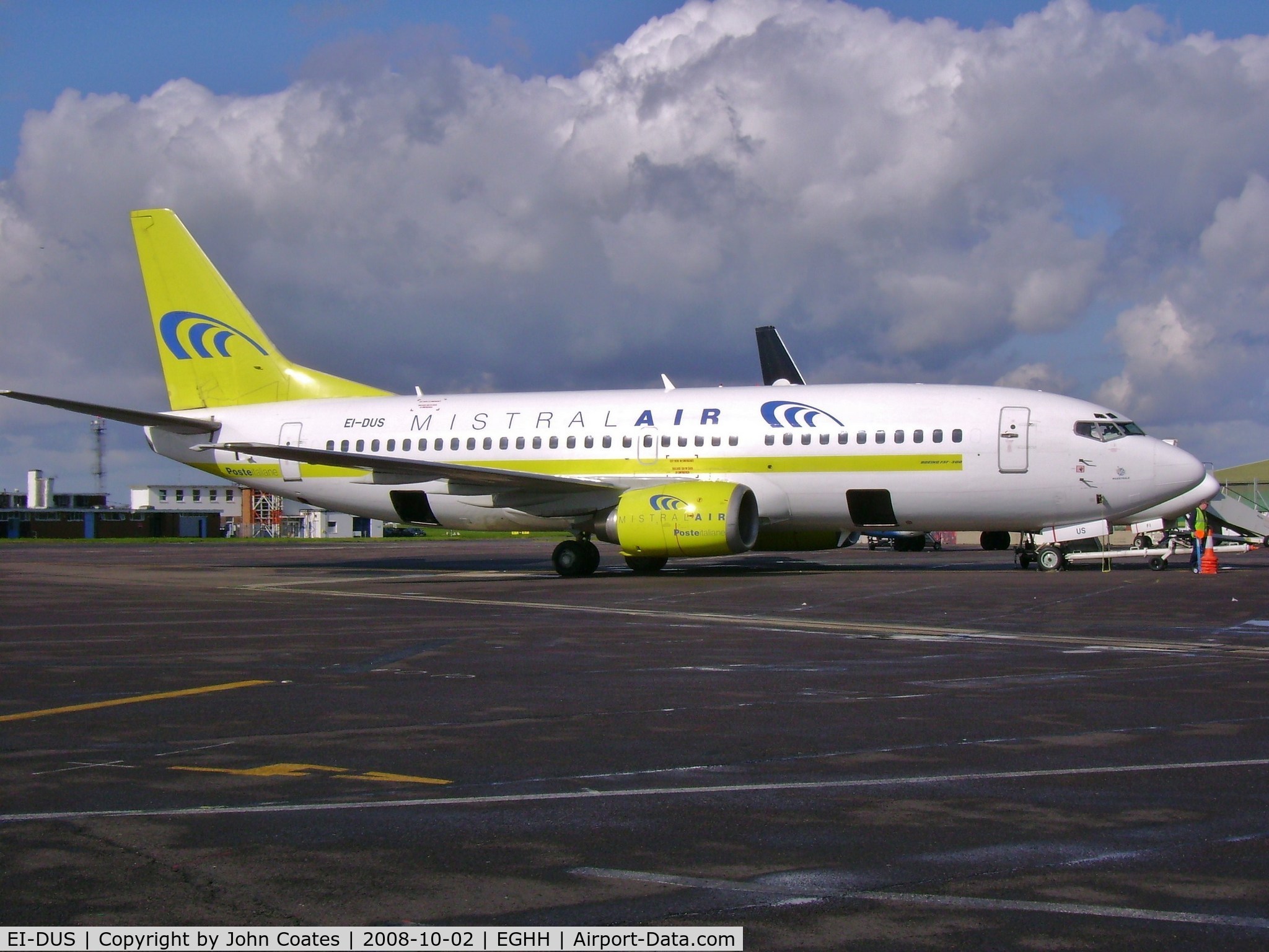 EI-DUS, 1988 Boeing 737-3M8(QC) C/N 24021, Holiday charter parked on main apron