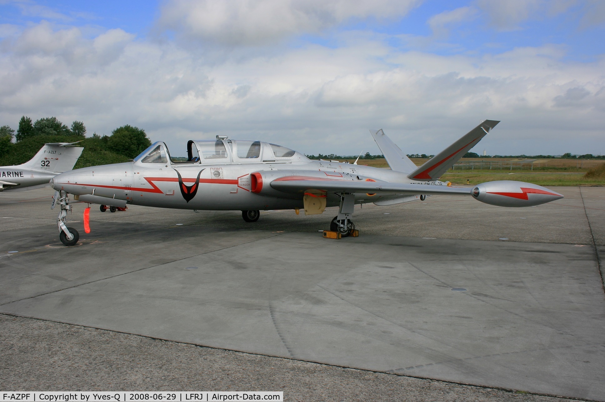 F-AZPF, Fouga CM-175 Zephyr C/N 28, Fouga CM-175 Zephyr, Static Display Tiger Meet 2008 