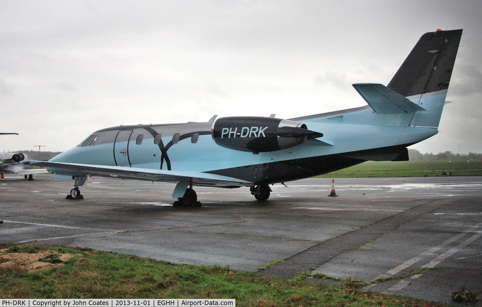 PH-DRK, 2002 Cessna 560XL Citation C/N 560-5258, A splash of colour at Sigs on a very grey day