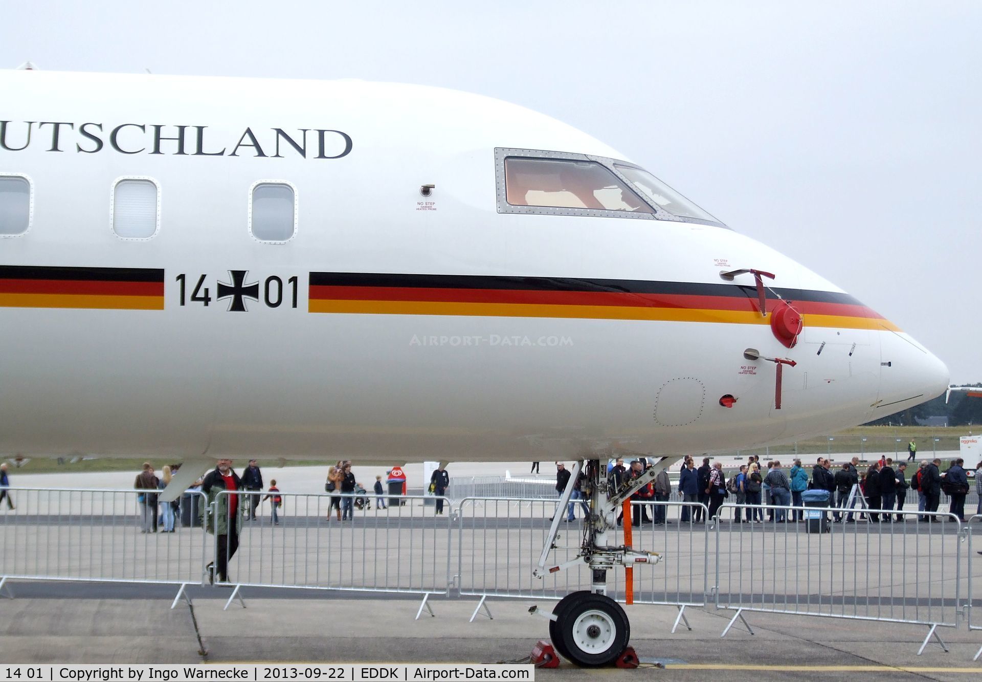 14 01, 2011 Bombardier BD-700-1A11 Global 5000 C/N 9395, Bombardier BD-700 Global 5000 of the German Air force VIP-Wing (Flugbereitschaft) at the DLR 2013 air and space day on the side of Cologne airport