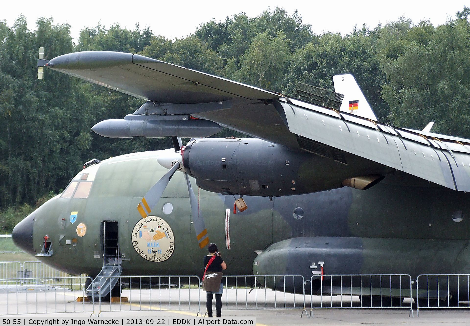 50 55, 1969 Transall C-160D C/N D77, Transall C-160D of the German Air Force (Luftwaffe) at the DLR 2013 air and space day on the side of Cologne airport