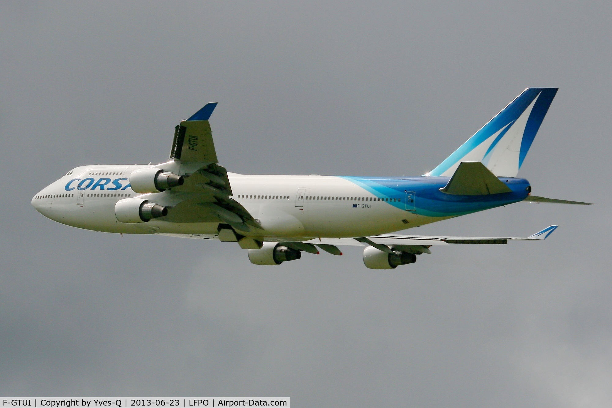 F-GTUI, 1992 Boeing 747-422 C/N 26875, Boeing 747-422 Takes off Rwy 24, Paris-Orly Airport (LFPO-ORY)