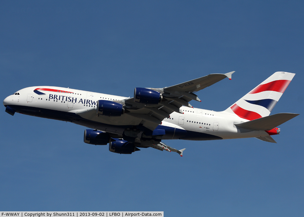 F-WWAY, 2013 Airbus A380-841 C/N 121, C/n 0121 - To be G-XLEB