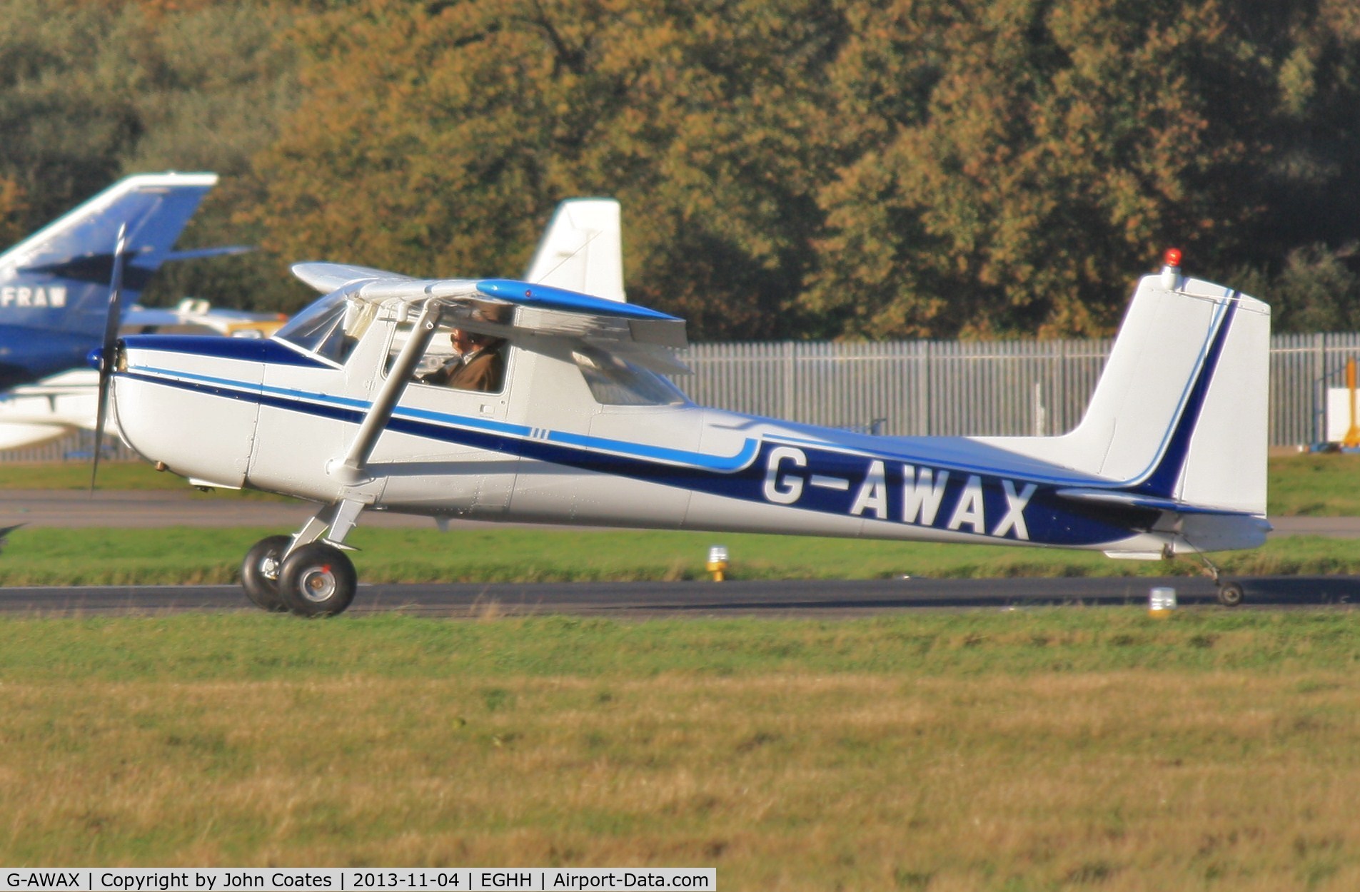 G-AWAX, 1963 Cessna 150D C/N 150-60153, Arriving on 26