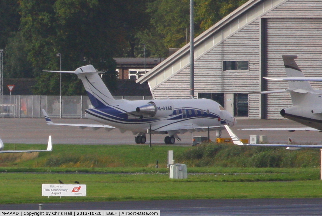 M-AAAD, 2001 Bombardier Challenger 604 (CL-600-2B16) C/N 5481, Gulf Wings (IOM)