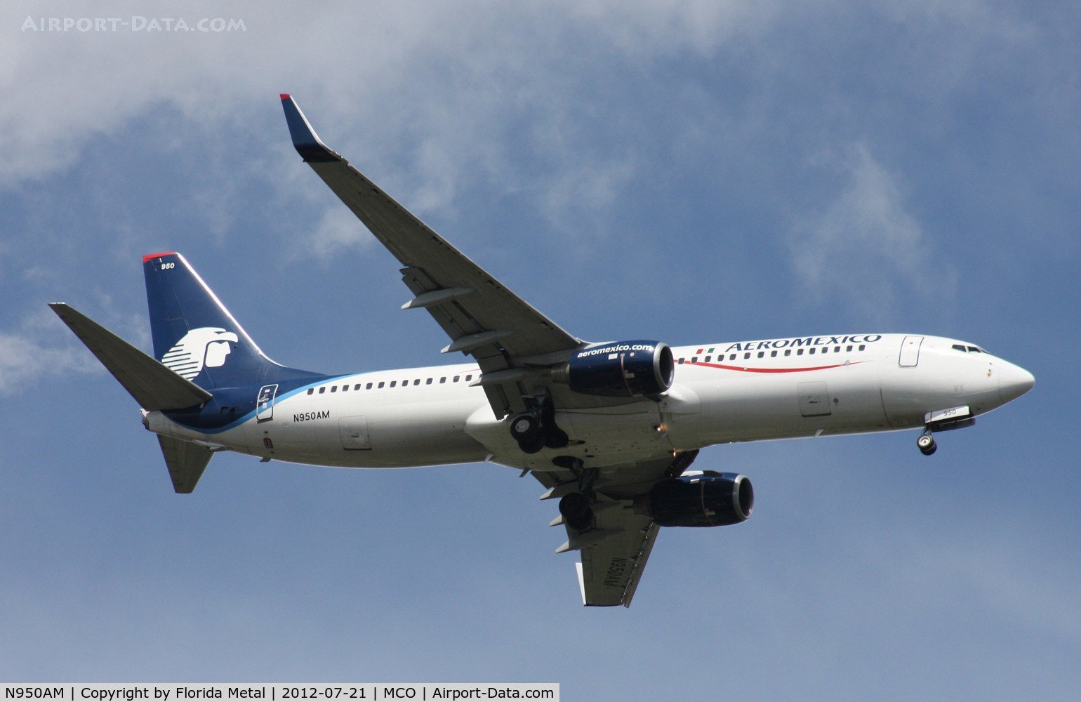 N950AM, 2006 Boeing 737-852 C/N 35115, Aeromexico 737-800